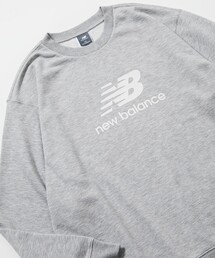 NEW BALANCE | 限定展開 New Balance/ニューバランス Sport Essentials Stacked Logo スウェットクルー / ロゴプリント / 裏毛 / MT41500(スウェット)