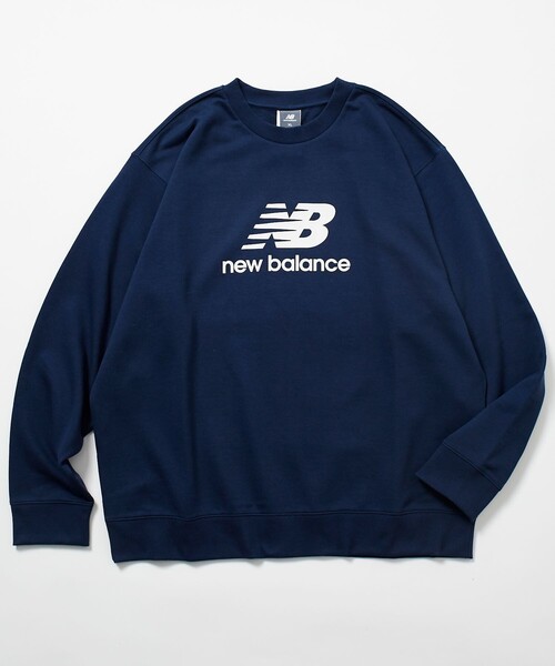 NEW BALANCE(ニューバランス)の「限定展開 New Balance/ニューバランス Sport Essentials Stacked Logo スウェットクルー / ロゴプリント / 裏毛 / MT41500(スウェット・メンズ・グレー/ブラック/ネイビー・X-LARGE/XX-LARGE/LARGE/MEDIUM)」の10枚目の写真
