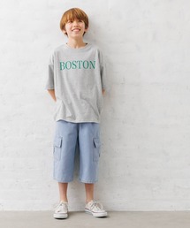 キッズ デニムカーゴハーフパンツ