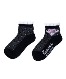 sanrio（サンリオ）の「Sanrio サンリオ エンジェルシリーズ  ハローキティ マイメロディ シナモロール キキララ クロミ ポイントラメ 羽 ショートメッシュ フリル 子供用 靴下 ショートソックス 15cm～20cm（ソックス/靴下・キッズ）」