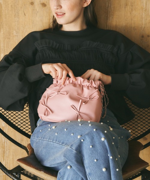 Birthday room（バースデイルーム）の「リボン付ミニショルダーBAG
