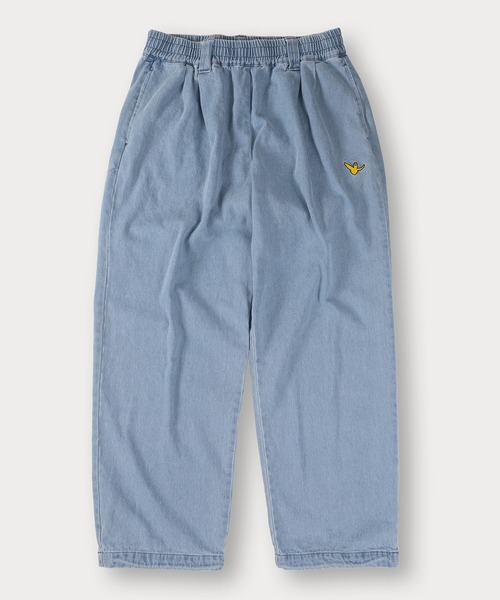 （What it isNt）ART BY MARKGONZALES（ワットイットイズント）の「【(What it isNt) ART BY MARK GONZALES/ワットイットイズント マークゴンザレス】ピスネーム付デニムスケーターパンツ/バギーパンツ/ウエストシャーリング（デニムパンツ・メンズ・ダークインディゴブルー/ブラック/ケミカルウォッシュ/ブラック系その他/ライトインディゴブルー・L/XL/M）」の22枚目の写真