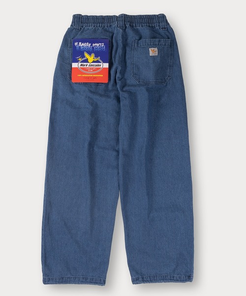 （What it isNt）ART BY MARKGONZALES（ワットイットイズント）の「【(What it isNt) ART BY MARK GONZALES/ワットイットイズント マークゴンザレス】ピスネーム付デニムスケーターパンツ/バギーパンツ/ウエストシャーリング（デニムパンツ・メンズ・ダークインディゴブルー/ブラック/ケミカルウォッシュ/ブラック系その他/ライトインディゴブルー・L/XL/M）」の18枚目の写真