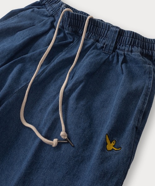 （What it isNt）ART BY MARKGONZALES（ワットイットイズント）の「【(What it isNt) ART BY MARK GONZALES/ワットイットイズント マークゴンザレス】ピスネーム付デニムスケーターパンツ/バギーパンツ/ウエストシャーリング（デニムパンツ・メンズ・ダークインディゴブルー/ブラック/ケミカルウォッシュ/ブラック系その他/ライトインディゴブルー・L/XL/M）」の10枚目の写真