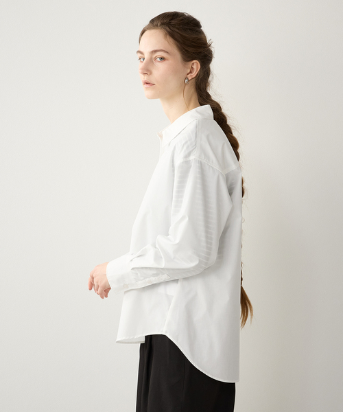 LE SOUK HOLIDAY(ルスークホリデー)の「ベーシックシャツ(シャツ/ブラウス・レディース・ピンク/オフホワイト/サックスブルー・L/M)」の5枚目の写真