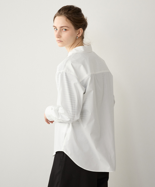 LE SOUK HOLIDAY(ルスークホリデー)の「ベーシックシャツ(シャツ/ブラウス・レディース・ピンク/オフホワイト/サックスブルー・L/M)」の8枚目の写真
