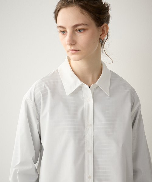 LE SOUK HOLIDAY(ルスークホリデー)の「ベーシックシャツ(シャツ/ブラウス・レディース・ピンク/オフホワイト/サックスブルー・L/M)」の9枚目の写真