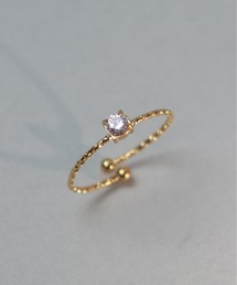 ieLS | 金属アレルギー対応「ieLS」ステンレス　CZフリーリング　LSR241016(リング)