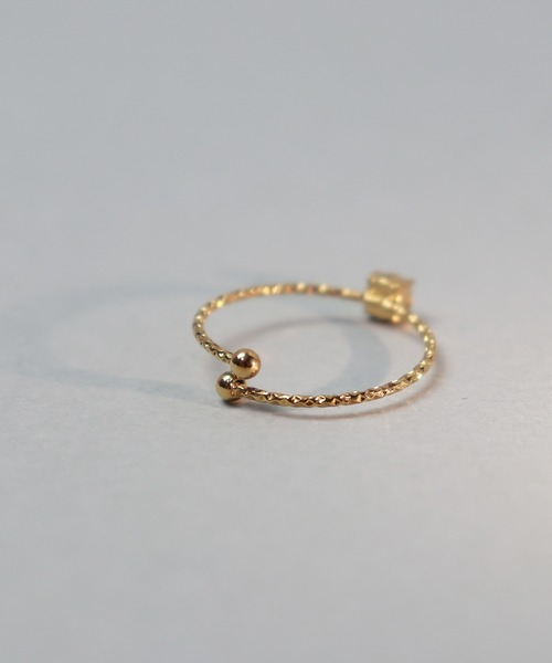 ieLS（イエルズ）の「金属アレルギー対応「ieLS」ステンレス　CZフリーリング　LSR241016（リング・レディース・シルバー/ゴールド・ONE SIZE）」の6枚目の写真