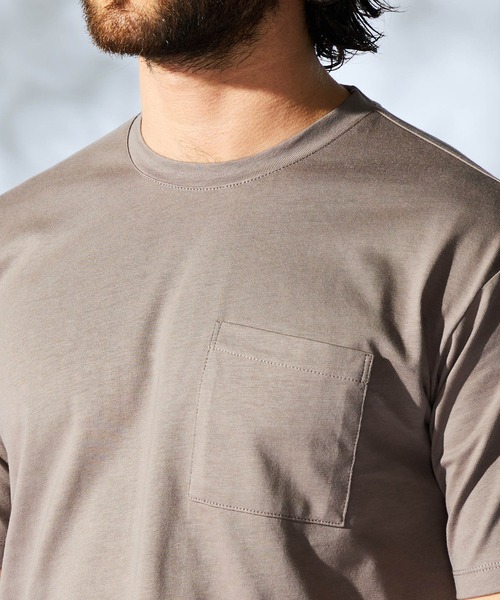 HIDEAWAYS NICOLE（ハイダウェイニコル）の「バックプリント半袖Ｔシャツ（Tシャツ/カットソー・メンズ・ブラック/スモークピンク/オフホワイト/モカ/シルバーグレー・MEDIUM/LARGE/X-LARGE）」の11枚目の写真