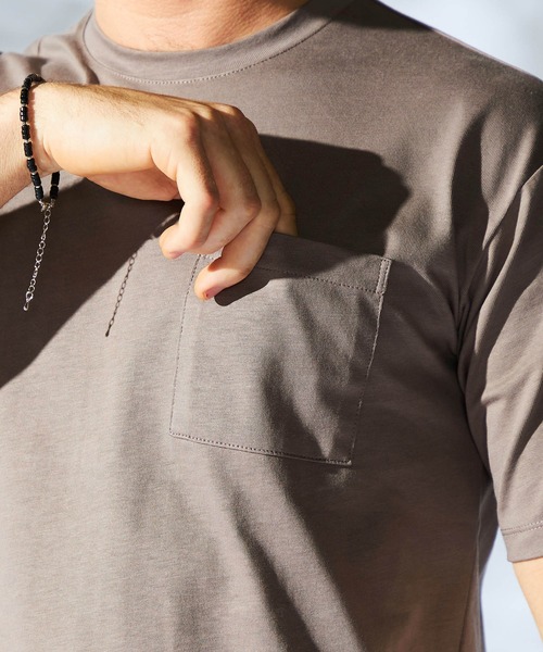 HIDEAWAYS NICOLE（ハイダウェイニコル）の「バックプリント半袖Ｔシャツ（Tシャツ/カットソー・メンズ・ブラック/スモークピンク/オフホワイト/モカ/シルバーグレー・MEDIUM/LARGE/X-LARGE）」の12枚目の写真