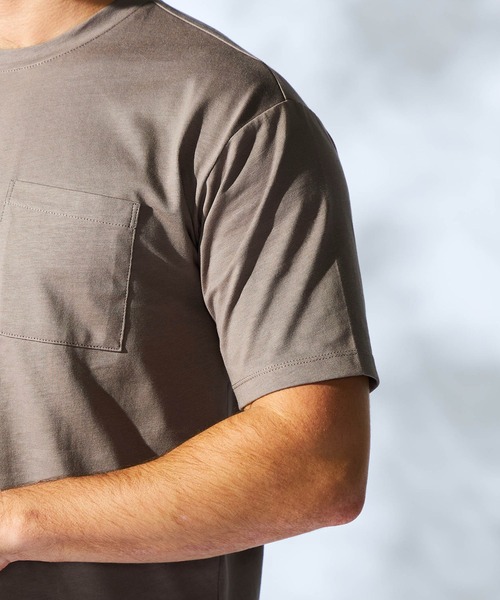 HIDEAWAYS NICOLE（ハイダウェイニコル）の「バックプリント半袖Ｔシャツ（Tシャツ/カットソー・メンズ・ブラック/スモークピンク/オフホワイト/モカ/シルバーグレー・MEDIUM/LARGE/X-LARGE）」の13枚目の写真