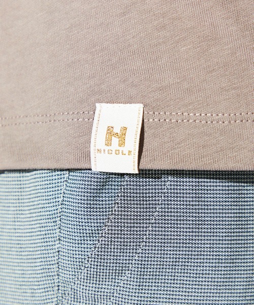 HIDEAWAYS NICOLE（ハイダウェイニコル）の「バックプリント半袖Ｔシャツ（Tシャツ/カットソー・メンズ・ブラック/スモークピンク/オフホワイト/モカ/シルバーグレー・MEDIUM/LARGE/X-LARGE）」の16枚目の写真