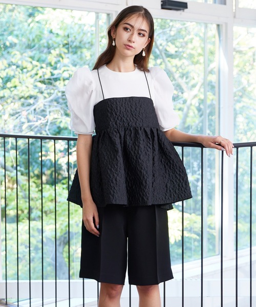 【セール】ペプラムキャミソール(シャツ/ブラウス)|Audie a Muses(オーディアミューズ)