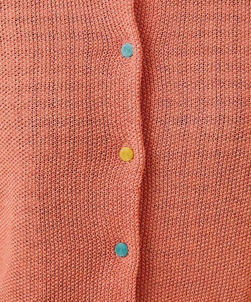 Jocomomola(ホコモモラ)の「WASHI ニットカーディガン(カーディガン/ボレロ・レディース・ピンク/グリーン/アイボリー・40)」の9枚目の写真