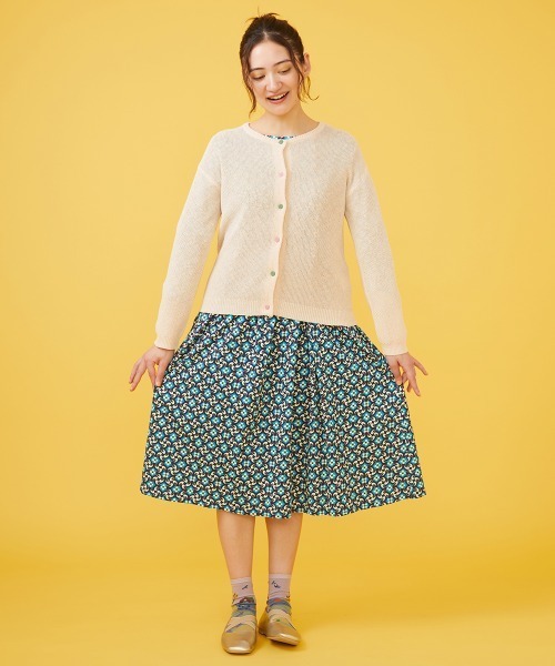 Jocomomola(ホコモモラ)の「WASHI ニットカーディガン(カーディガン/ボレロ・レディース・ピンク/グリーン/アイボリー・40)」の4枚目の写真