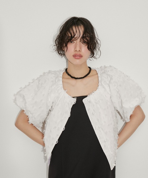 セール】ジャガードオフショルブラウス（シャツ/ブラウス