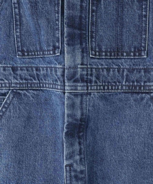 LOWRYS FARM（ローリーズファーム）の「デニムオーバオール２　 114255（サロペット/オーバーオール・キッズ・ブルー・110cm/120cm/130cm/140cm/150cm）」の2枚目の写真