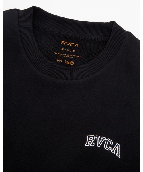 RVCA(ルーカ)の「RVCA レディース ARCH MINI RVCA SWEAT ST 【2024年春夏モデル】/ルーカ半袖ワンポイントロゴスウェットトレーナー(スウェット・レディース・グレー/ブラック/ホワイト・MEDIUM/SMALL)」の9枚目の写真