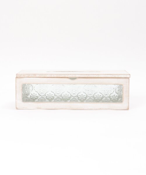 LBC(エルビーシー)の「【ZOZO限定】フローラティッシュケース(収納グッズ・レディース・ホワイト/ブラウン・FREE)」の5枚目の写真