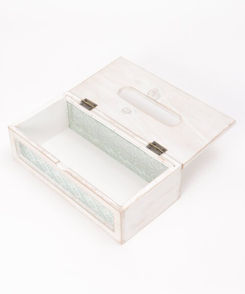 LBC(エルビーシー)の「【ZOZO限定】フローラティッシュケース(収納グッズ・レディース・ホワイト/ブラウン・FREE)」の8枚目の写真