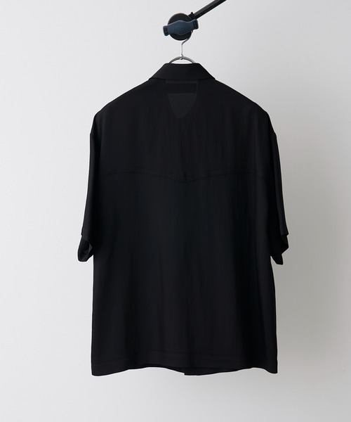 CULLNI[クルニ] リボンタイシャツ サイズ:2 ブラック CULLNI クルニ 20SS レーヨンバンドカラーシャツ ブラック 1 20