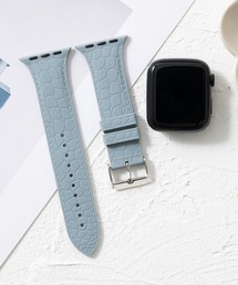 シリコン製 Apple Watch バンド スマートウォッチバンド クロコダイル型押し【38/40/41/42/44/45/49mm対応】