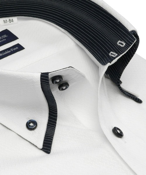 超形態安定ノーアイロン ドゥエボットーニ 長袖ビジネスワイシャツ（ビジネスシャツ）｜TOKYO SHIRTS（トウキョウシャツ）