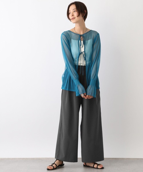 LEPSIM(レプシィム)の「サイド切り替えワイドパンツ 108847(その他パンツ・レディース・ベージュ系その他/チャコールグレー/カーキ・FREE)」の5枚目の写真