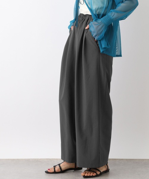 LEPSIM(レプシィム)の「サイド切り替えワイドパンツ 108847(その他パンツ・レディース・ベージュ系その他/チャコールグレー/カーキ・FREE)」の8枚目の写真