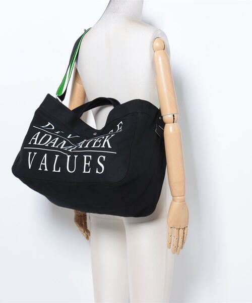 ADAM PATEK(アダムパテック)の「★ADAM PATEK★ news paper bag/ニュースペーパーバッグ(ショルダーバッグ・メンズ・ホワイト/ブラック・FREE)」の3枚目の写真