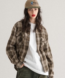 FRINGE OMBRE CHECK SHIRT/フリンジオンブレチェックシャツ