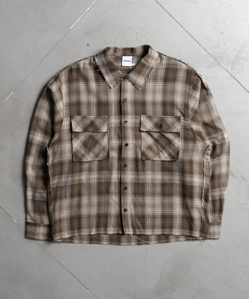 BELPER FRINGE SHIRT  ベルパー フリンジシャツ CLEL シャツ 「CLEL」Fringe Design Jacquard Shirt/フリンジ