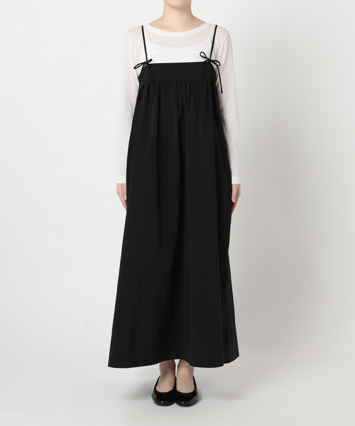 U by SPICK&SPAN(ユーバイスピックアンドスパン)の「ソフトタフタキャミワンピース(ワンピース・レディース・ブラック・FREE)」の14枚目の写真
