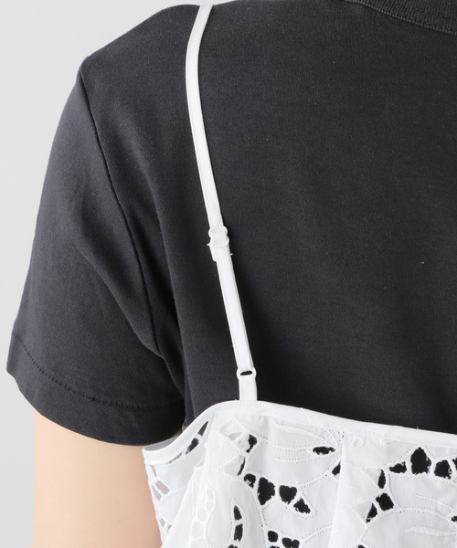 ジャーナルスタンダード TICCA ティッカ フラワーレースキャミ 黒 美品 別注【TICCA / ティッカ】フラワーレースキャミ | ジャーナル