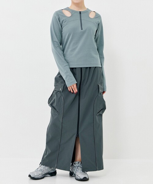 【セール】【手洗い可能】【伸縮性】ショルダースリットジップロンTEEトップス（Tシャツ/カットソー）｜CITY TOKYO（シティトウキョウ） mdprevattcaulkingandwaterproofing.com