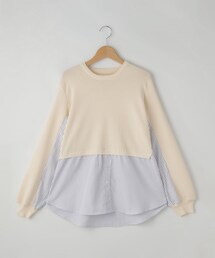 artemarvel ニット切り替えプルオーバー