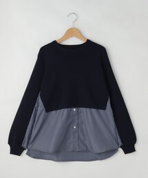 artemarvel ニット切り替えプルオーバー