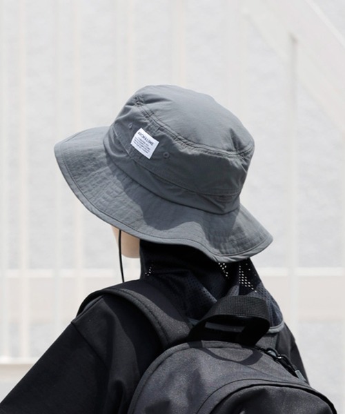ARCH & LINE(アーチアンドライン)の「《環境配慮素材》UV CUT NYLON HAT 紫外線カット 撥水 接触冷感(キャップ・キッズ・ベージュ/オフホワイト/チャコールグレー/ブルー・54/57/48/60)」の2枚目の写真