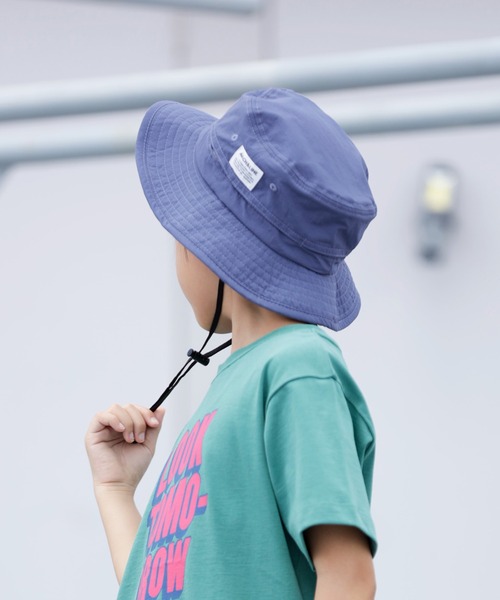 ARCH & LINE(アーチアンドライン)の「《環境配慮素材》UV CUT NYLON HAT 紫外線カット 撥水 接触冷感(キャップ・キッズ・ベージュ/オフホワイト/チャコールグレー/ブルー・54/57/48/60)」の10枚目の写真