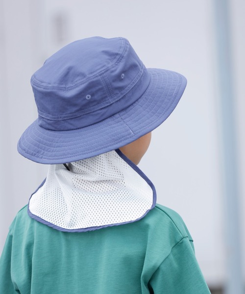 ARCH & LINE(アーチアンドライン)の「《環境配慮素材》UV CUT NYLON HAT 紫外線カット 撥水 接触冷感(キャップ・キッズ・ベージュ/オフホワイト/チャコールグレー/ブルー・54/57/48/60)」の12枚目の写真