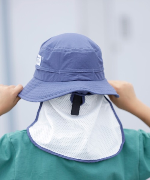 ARCH & LINE(アーチアンドライン)の「《環境配慮素材》UV CUT NYLON HAT 紫外線カット 撥水 接触冷感(キャップ・キッズ・ベージュ/オフホワイト/チャコールグレー/ブルー・54/57/48/60)」の13枚目の写真
