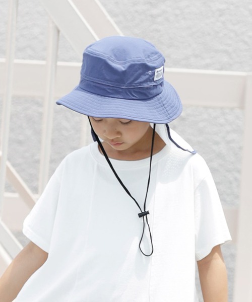 ARCH & LINE(アーチアンドライン)の「《環境配慮素材》UV CUT NYLON HAT 紫外線カット 撥水 接触冷感(キャップ・キッズ・ベージュ/オフホワイト/チャコールグレー/ブルー・54/57/48/60)」の16枚目の写真