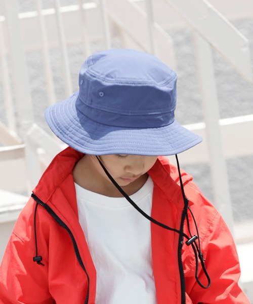 ARCH & LINE(アーチアンドライン)の「《環境配慮素材》UV CUT NYLON HAT 紫外線カット 撥水 接触冷感(キャップ・キッズ・ベージュ/オフホワイト/チャコールグレー/ブルー・54/57/48/60)」の18枚目の写真