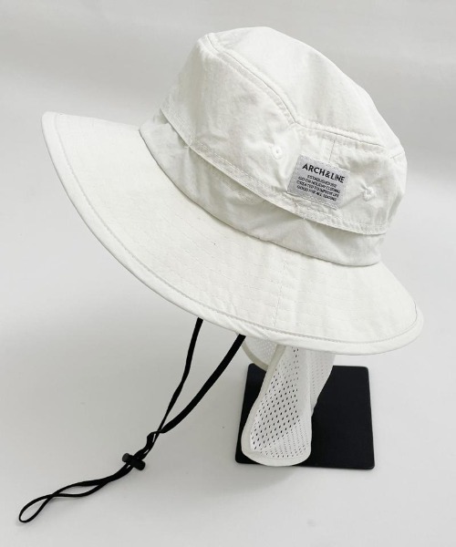 ARCH & LINE(アーチアンドライン)の「《環境配慮素材》UV CUT NYLON HAT 紫外線カット 撥水 接触冷感(キャップ・キッズ・ベージュ/オフホワイト/チャコールグレー/ブルー・54/57/48/60)」の19枚目の写真