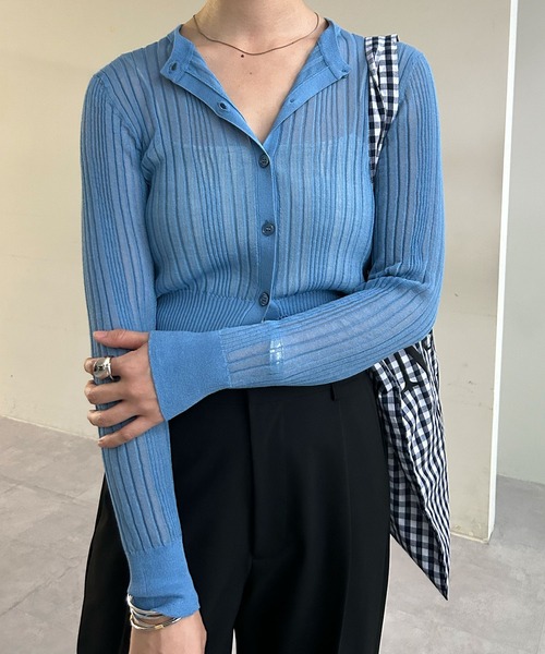 SHENERY（シーナリー）の「シアーニットカーディガン（カーディガン