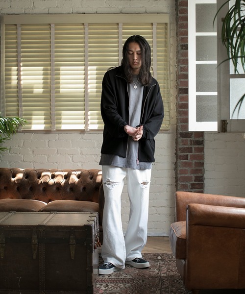 aimoha(アイモハ)の「【aimoha neo】CHIC URBANITE RELAXED FIT DISTRESSED DENIM(デニムパンツ・メンズ・ブラック/ホワイト/ダークブルー・MEDIUM/LARGE/X-LARGE/XX-LARGE)」の22枚目の写真