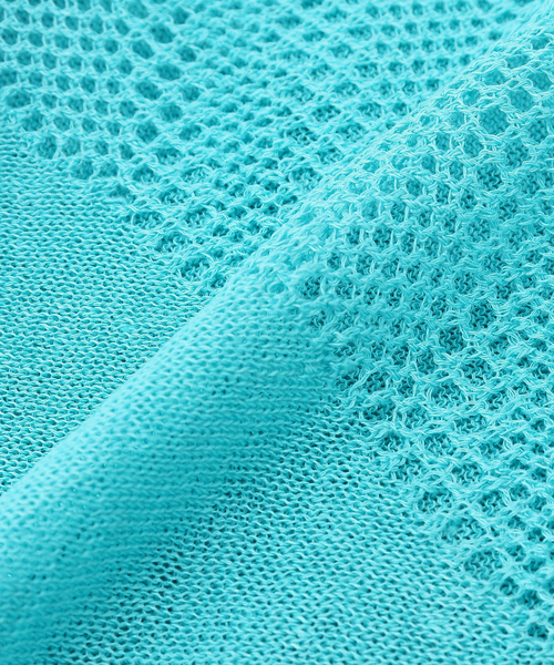 IENA(イエナ)の「【THROW/スロー】Linen Cross Mesh Scarf スカーフ(バンダナ/スカーフ・レディース・ベージュ/ブルー/ブラック・FREE)」の4枚目の写真