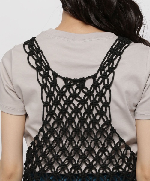 niko and...(ニコアンド)の「マクラメフリンジベスト(ベスト・レディース・ブラック/アイボリー・FREE)」の15枚目の写真