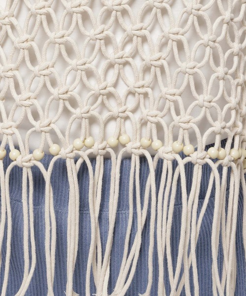 niko and...(ニコアンド)の「マクラメフリンジベスト(ベスト・レディース・ブラック/アイボリー・FREE)」の11枚目の写真